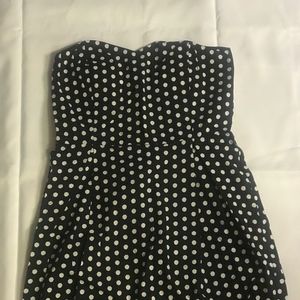 Strapless Polka Dot Dress